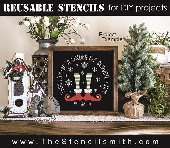 8540 - this house is under elf surveillance - The Stencilsmith
