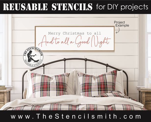 8550 - Merry Christmas to all and - The Stencilsmith