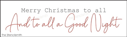 8550 - Merry Christmas to all and - The Stencilsmith