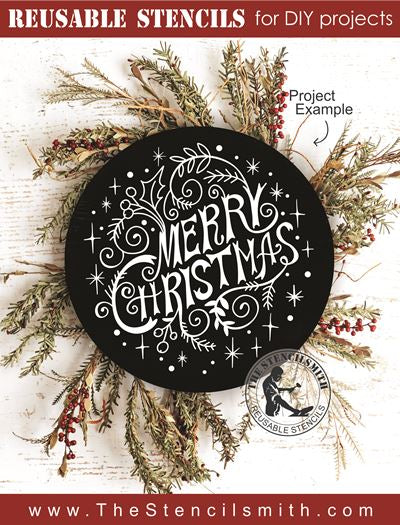 8553 - merry christmas - The Stencilsmith