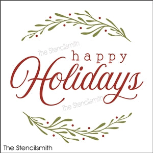 8556 - happy holidays - The Stencilsmith