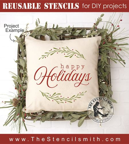 8556 - happy holidays - The Stencilsmith