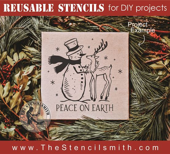 8559 - peace on earth - The Stencilsmith