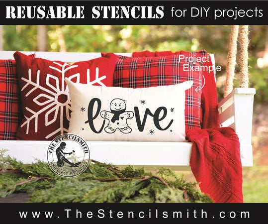 8569 - love (gingerbread) - The Stencilsmith