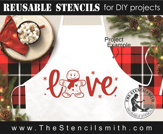 8569 - love (gingerbread) - The Stencilsmith