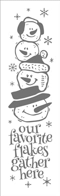 8573 - our favorite flakes gather here - The Stencilsmith