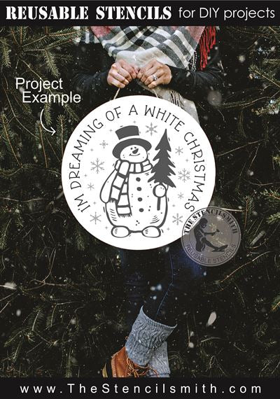 8574 - I'm dreaming of a white christmas - The Stencilsmith