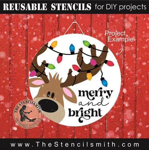 8577 - merry and bright - The Stencilsmith