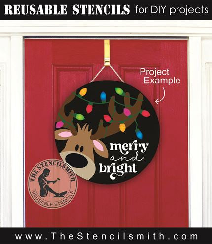 8577 - merry and bright - The Stencilsmith