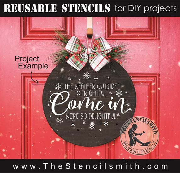 8580 - the weather outside is frightful - The Stencilsmith