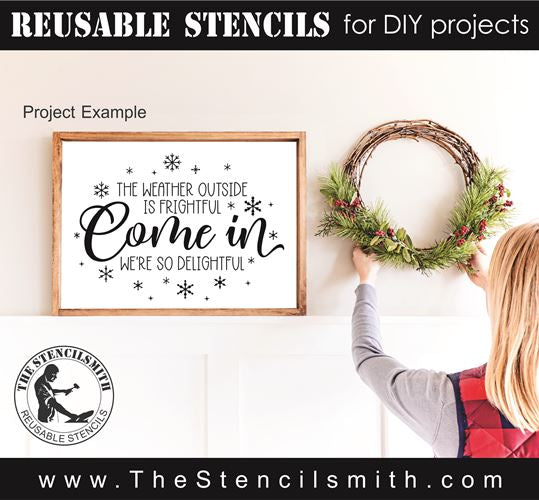 8580 - the weather outside is frightful - The Stencilsmith