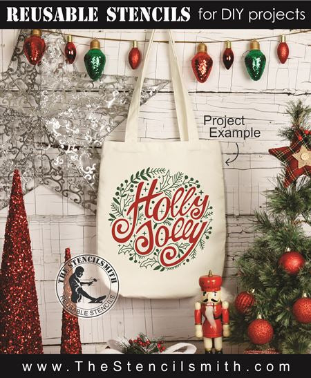 8585 - holly jolly - The Stencilsmith