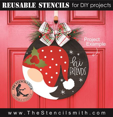 8587 - hi friends (gnome) - The Stencilsmith