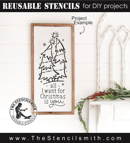 8589 - all I want for Christmas is you - The Stencilsmith