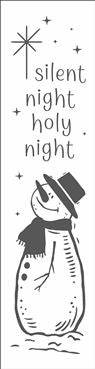 8601 - silent night holy night - The Stencilsmith