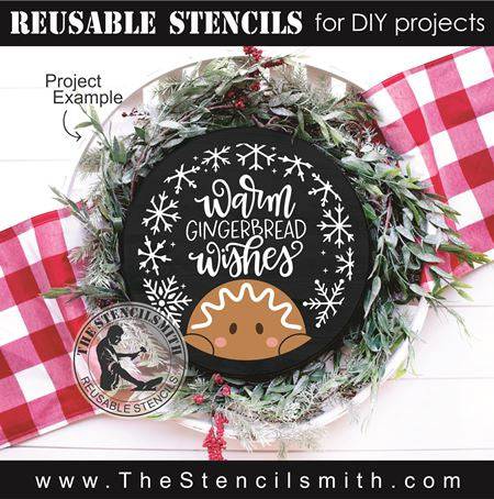 8608 - warm gingerbread wishes - The Stencilsmith