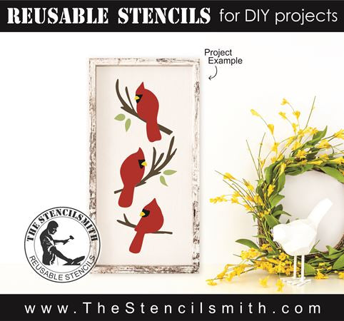 8610 - cardinals - The Stencilsmith