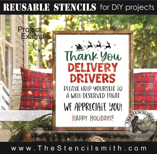 8614 - Thank you Delivery Drivers - The Stencilsmith