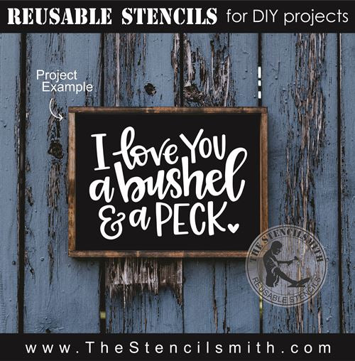 8625 - I love you a bushel & a peck - The Stencilsmith
