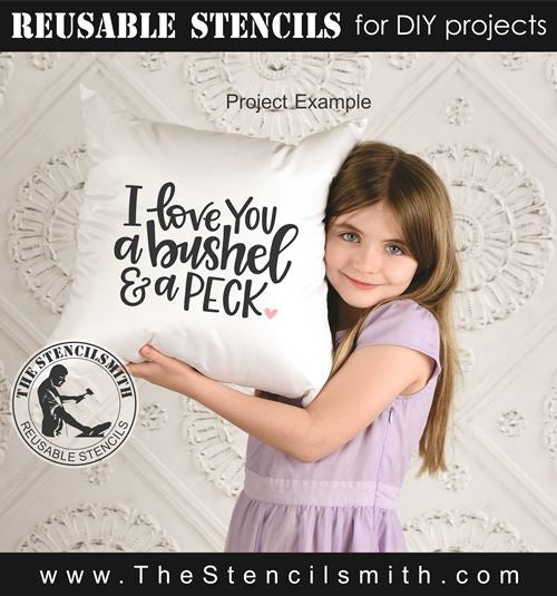 8625 - I love you a bushel & a peck - The Stencilsmith