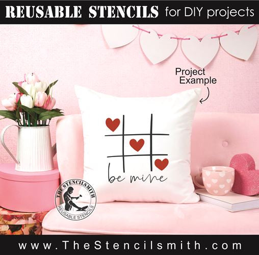 8635 - be mine tic tac toe - The Stencilsmith