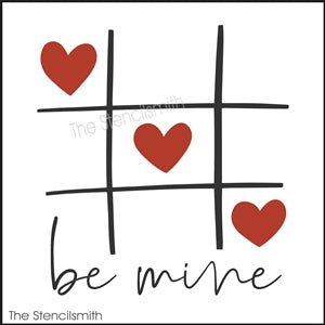 8635 - be mine tic tac toe - The Stencilsmith