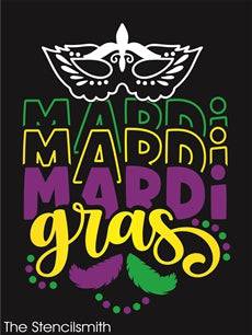 8639 - mardi gras - The Stencilsmith