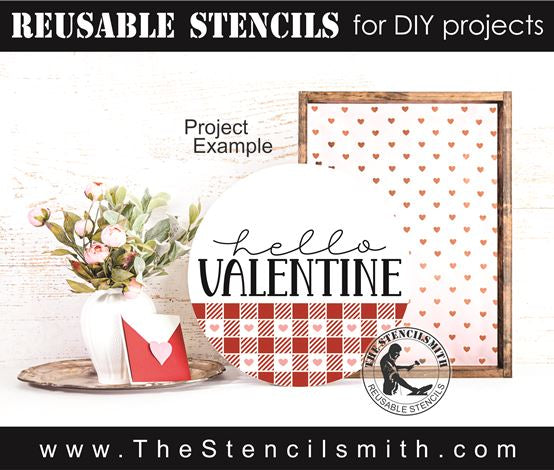 8640 - hello valentine - The Stencilsmith