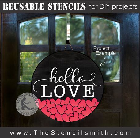 8641 - hello love - The Stencilsmith