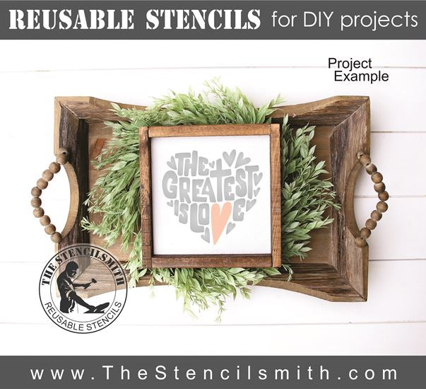 8642 - the greatest is love - The Stencilsmith