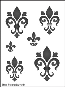 8644 - fleur de lis - The Stencilsmith