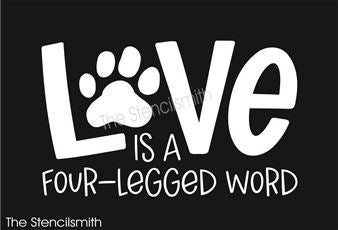 8656 - LOVE is a four-legged word - The Stencilsmith