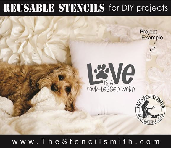 8656 - LOVE is a four-legged word - The Stencilsmith