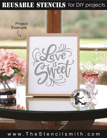 8658 - love is sweet - The Stencilsmith