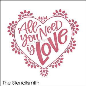 8660 - all you need is love - The Stencilsmith