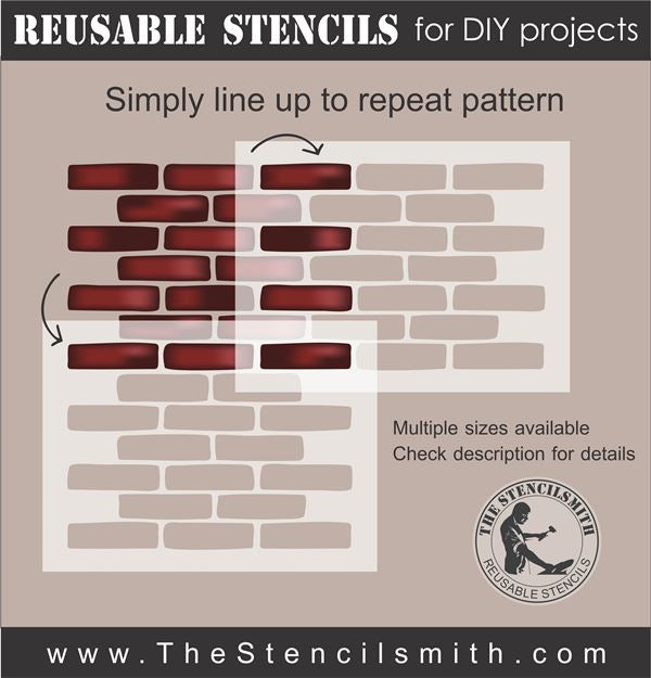 8665 - Brick (large repeating pattern) - The Stencilsmith
