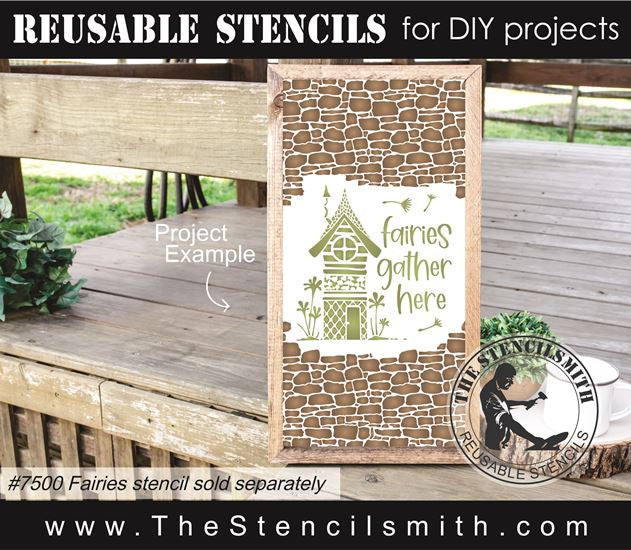 8666 - Stone repeating pattern - The Stencilsmith