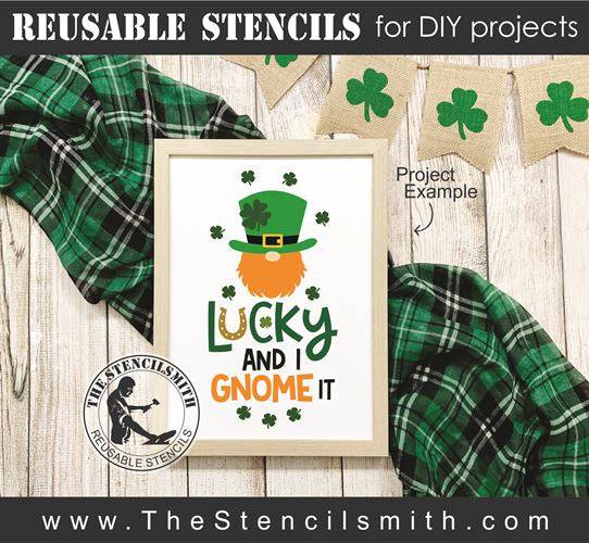 8667 - lucky and I gnome it - The Stencilsmith