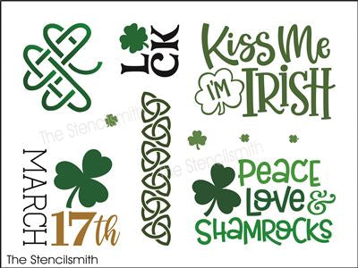 8668 - St. Patrick's collection sheet - The Stencilsmith