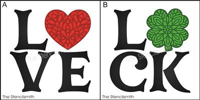 8671 - Love Luck mandala - The Stencilsmith