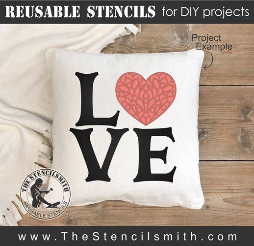 8671 - Love Luck mandala - The Stencilsmith