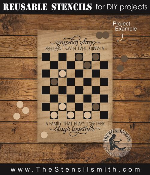 8679 - A family that plays together game board - The Stencilsmith