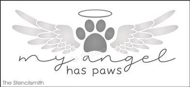 8682 - my angel has paws - The Stencilsmith