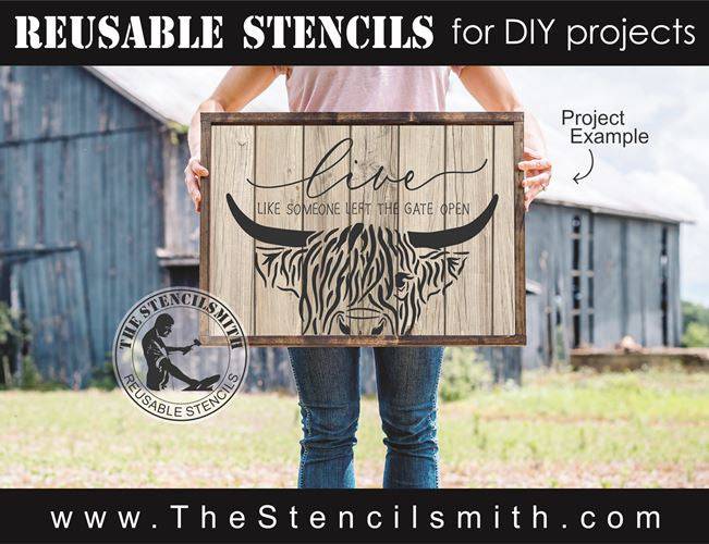 8687 - live like someone left the gate open - The Stencilsmith
