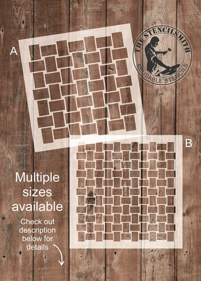8689 - basket weave (repeating pattern) - The Stencilsmith