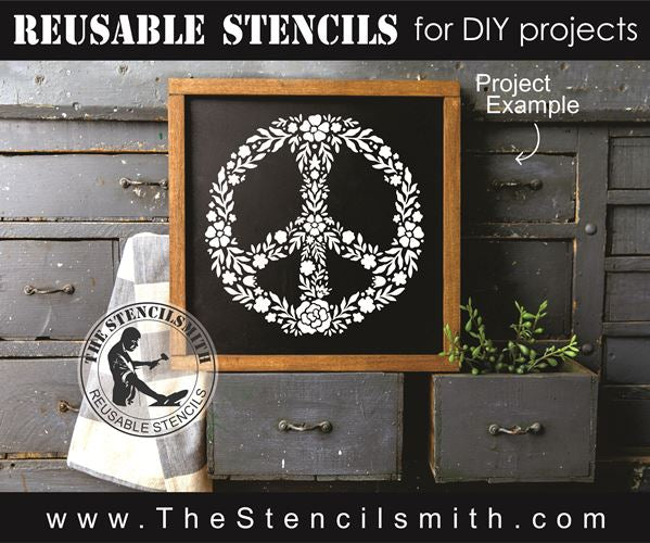 8695 - Peace wreath - The Stencilsmith