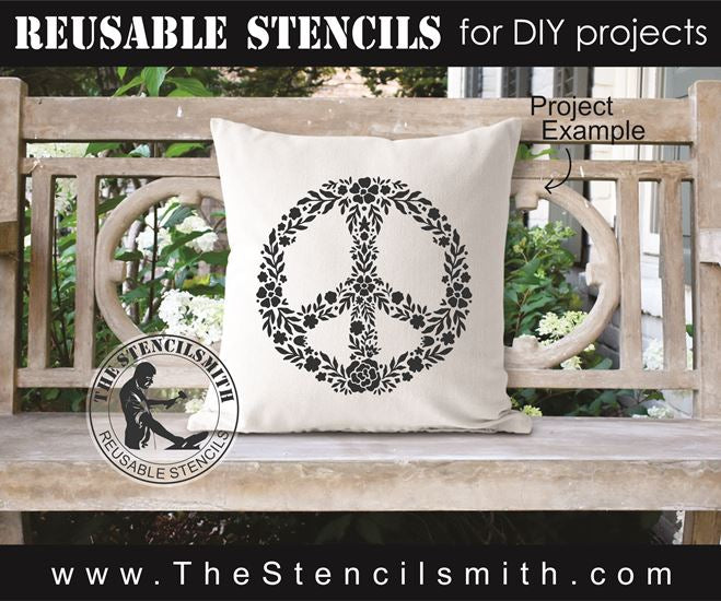 8695 - Peace wreath - The Stencilsmith