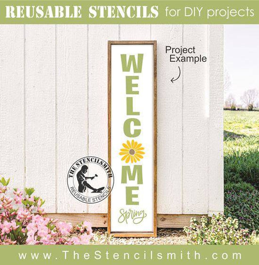 8701 - welcome spring - The Stencilsmith