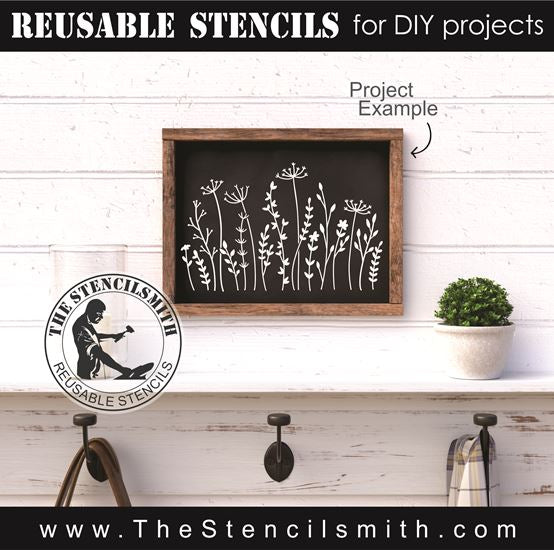 8705 - wildflowers - The Stencilsmith