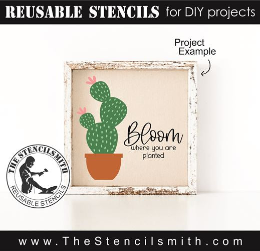 8712 - bloom where you are planted - The Stencilsmith
